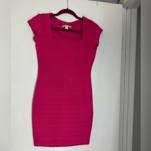 NICK MINAJ Fitted Bodycon Club Party Cocktail Sexy Mini pink Dress Small